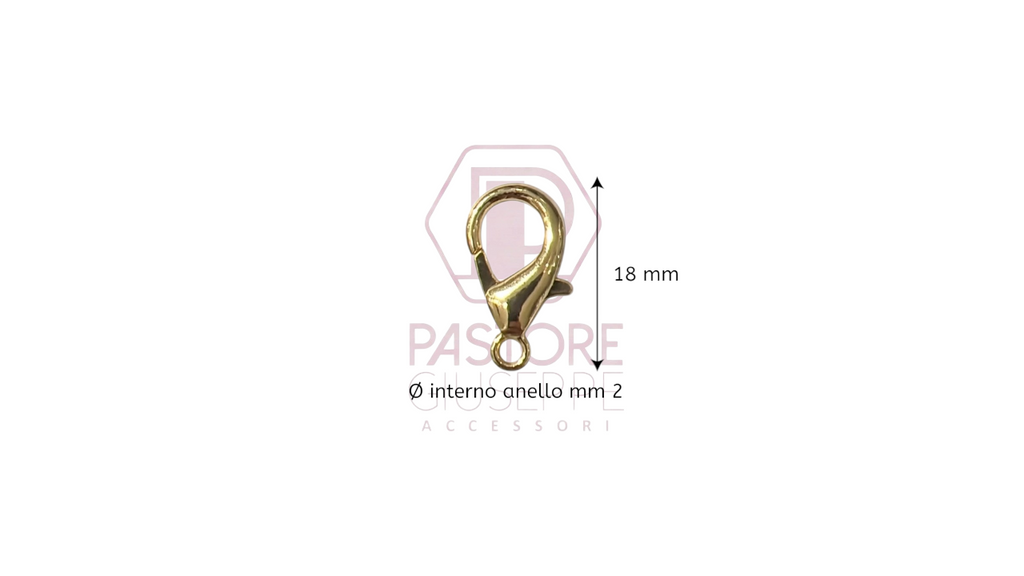 Moschettone bijoux art 0018 2 mm