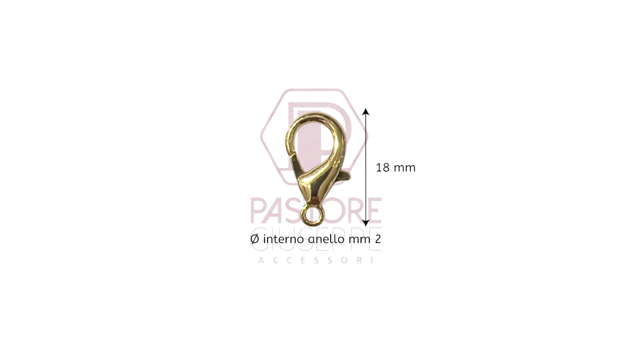 Moschettone bijoux art 0018 2 mm