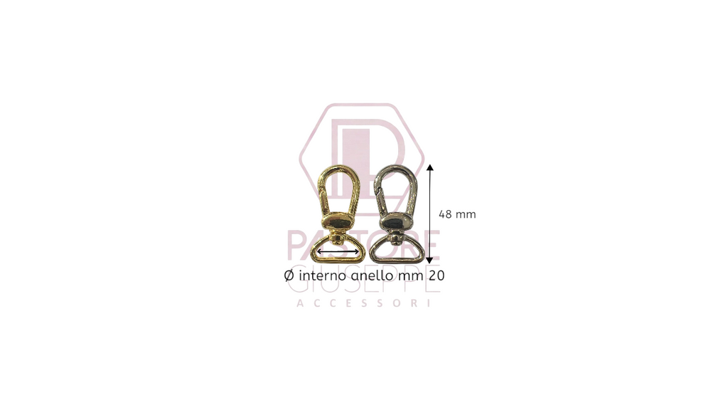 Moschettone art 163 20 mm