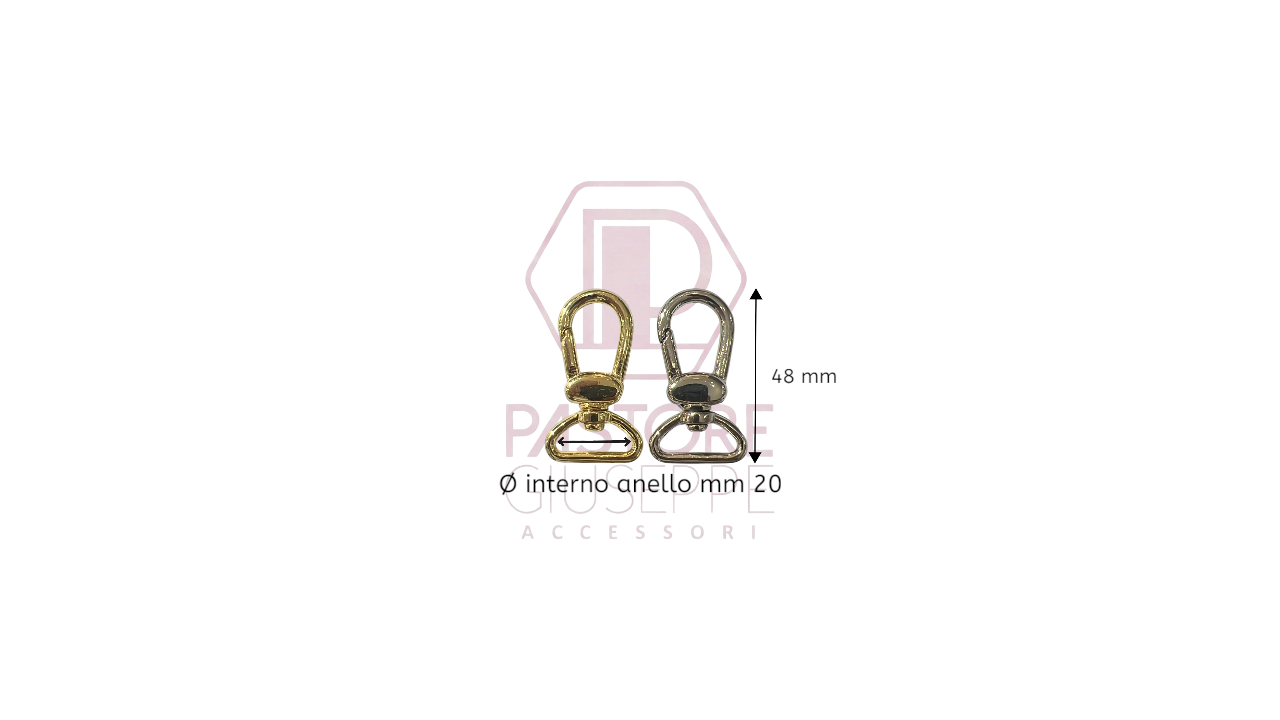 Moschettone art 163 20 mm