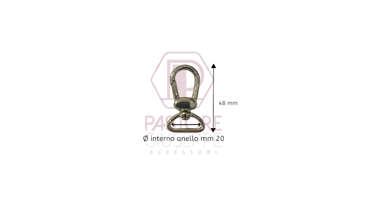 Moschettone art 163 20 mm