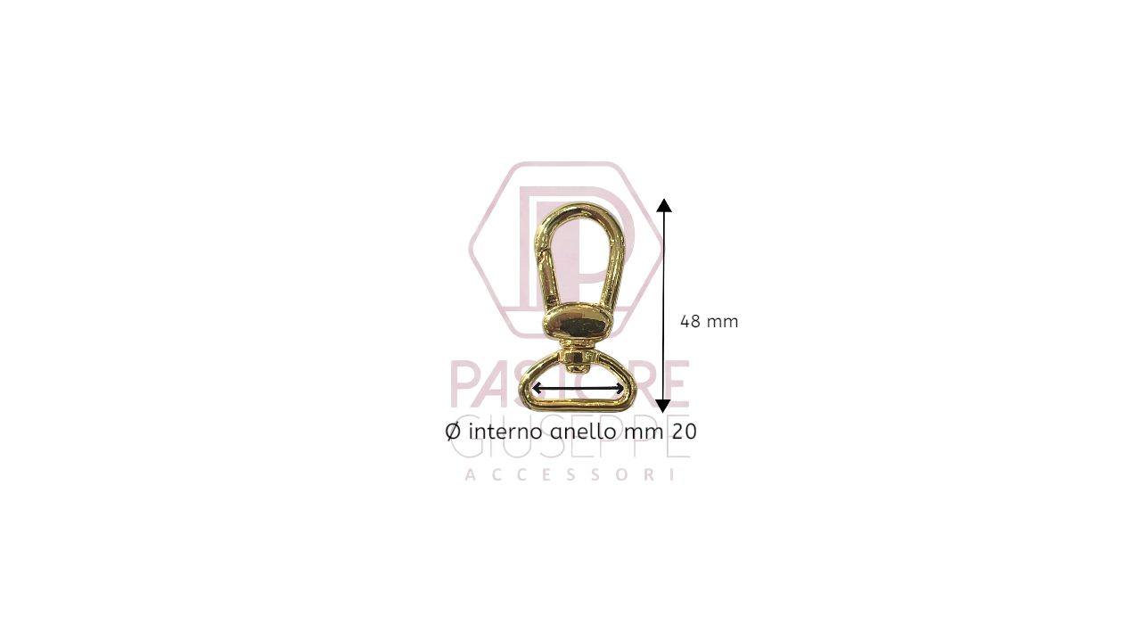 Moschettone art 163 20 mm
