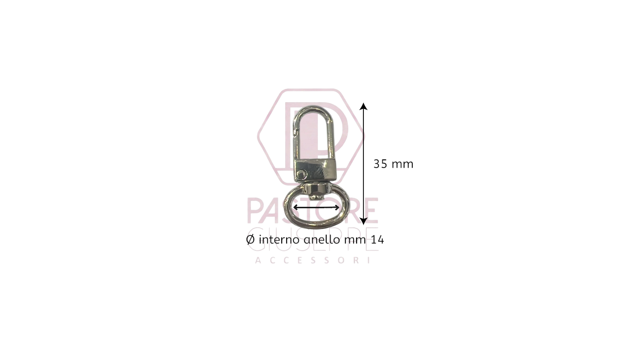 Moschettone art 275 14 mm