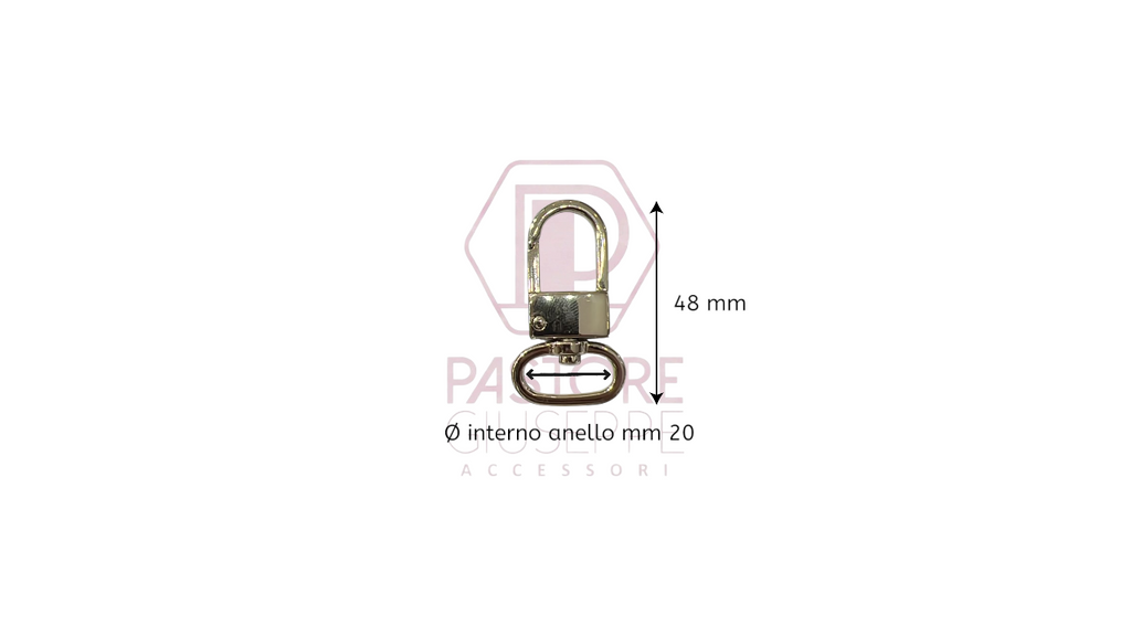 Moschettone art 275 20 mm
