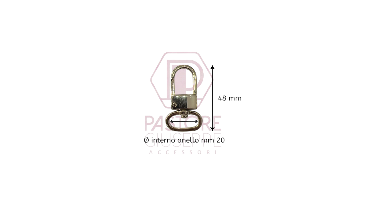 Moschettone art 275 20 mm