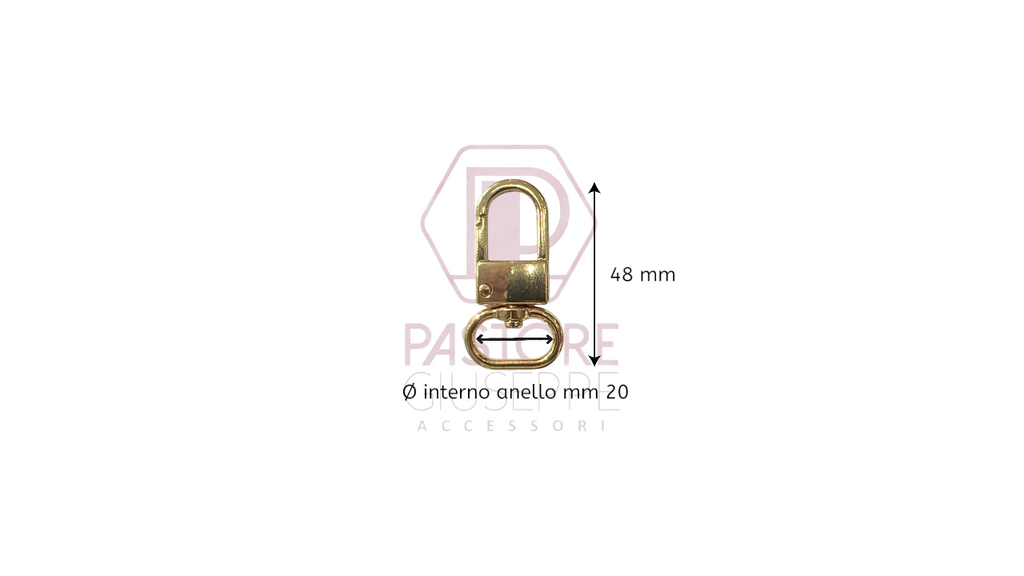 Moschettone art 275 20 mm