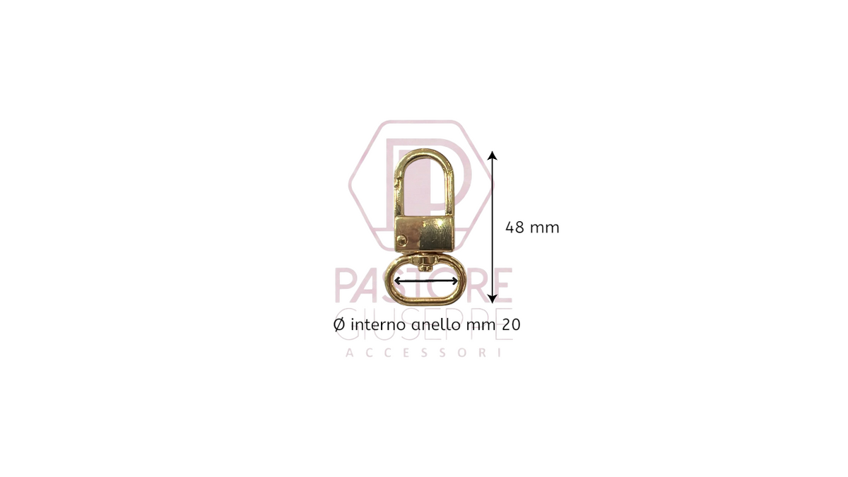 Moschettone art 275 20 mm