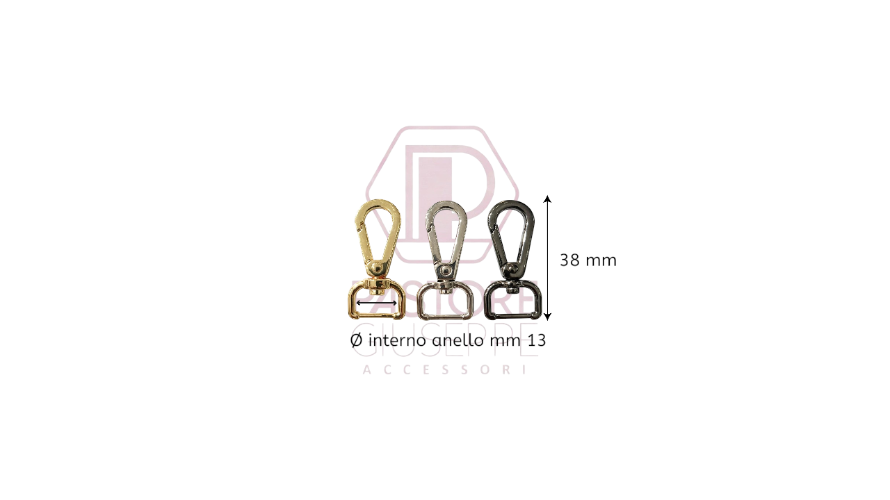 Moschettone art 300009 13 mm