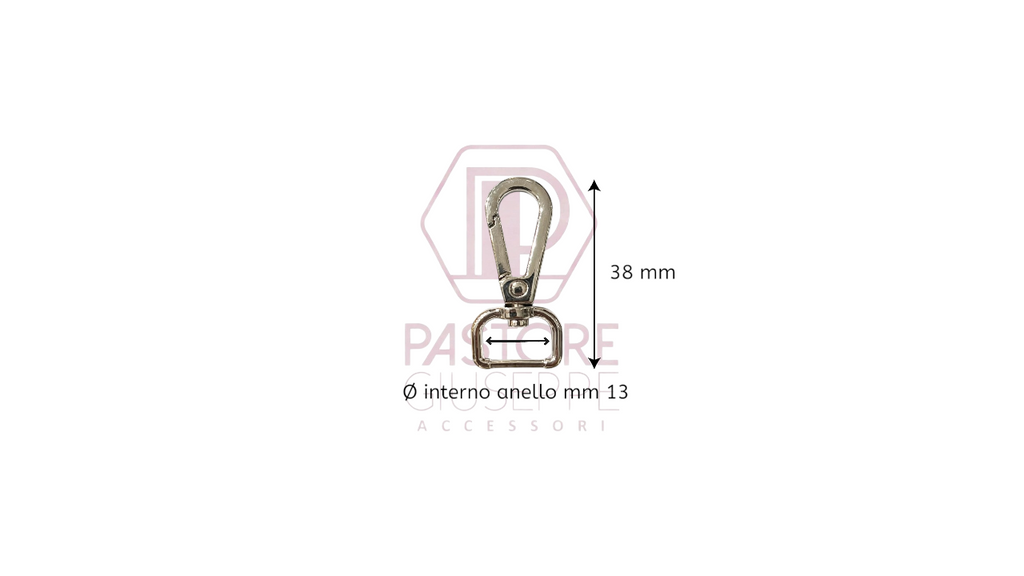 Moschettone art 300009 13 mm