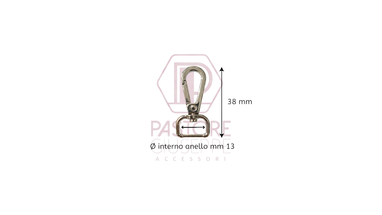 Moschettone art 300009 13 mm