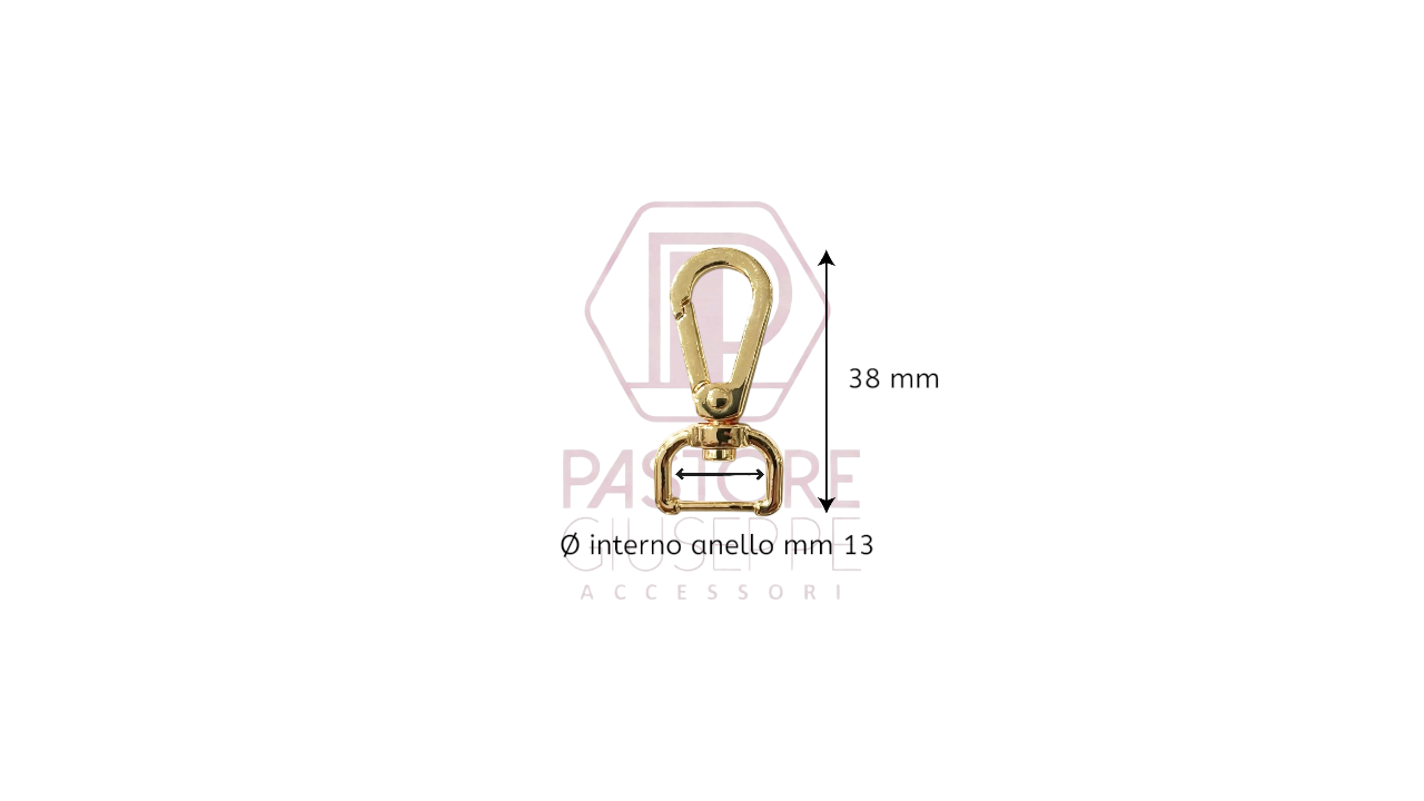 Moschettone art 300009 13 mm