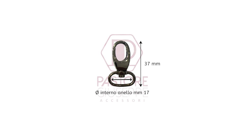 Moschettone art 300123 17 mm