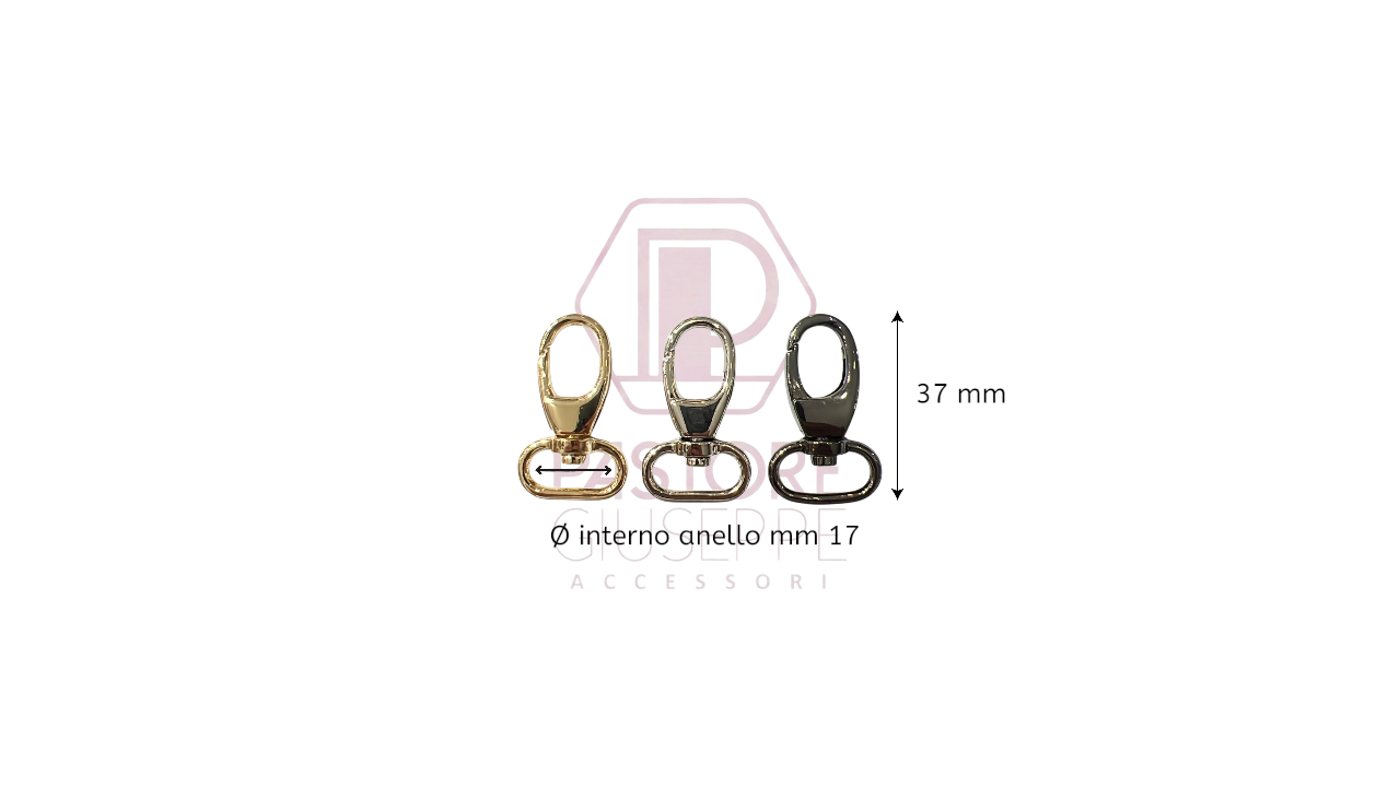 Moschettone art 300123 17 mm
