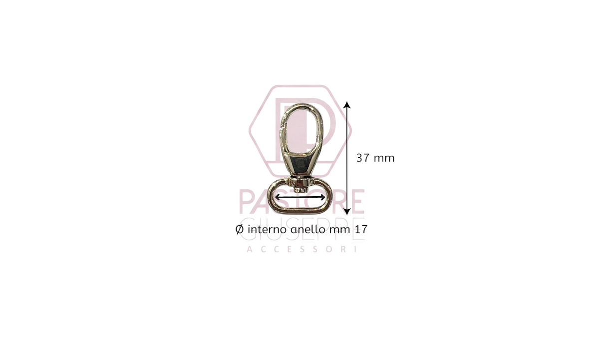 Moschettone art 300123 17 mm