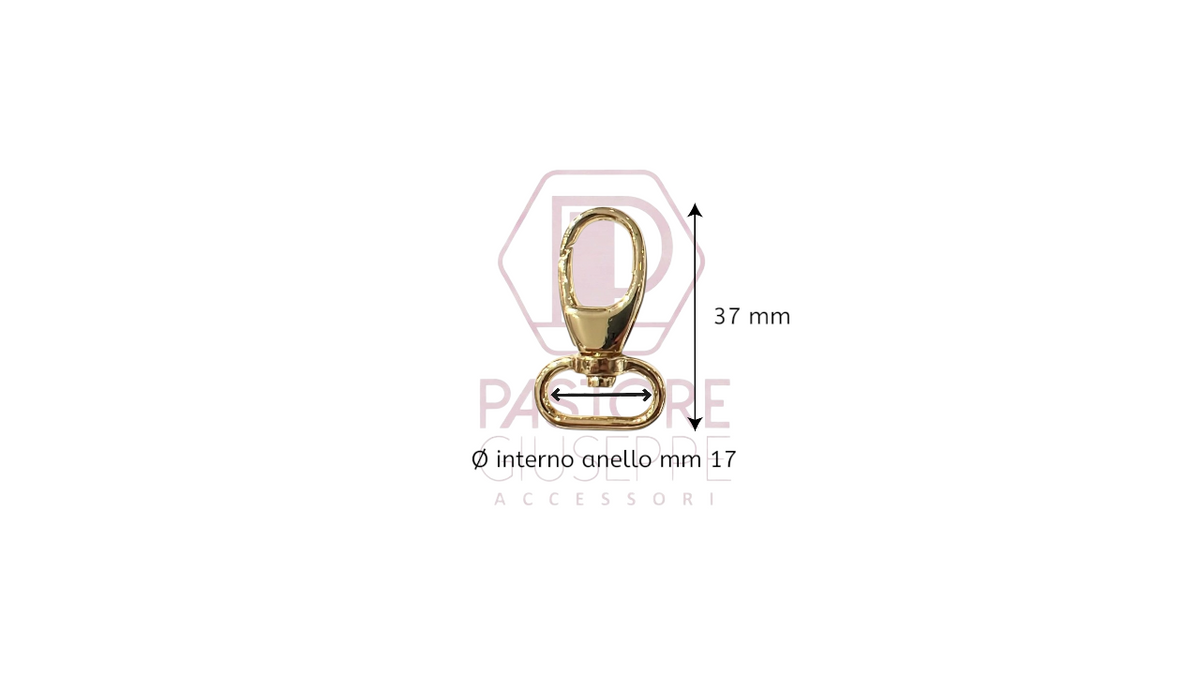 Moschettone art 300123 17 mm