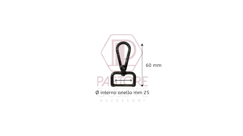 Moschettone art 3689 25 mm