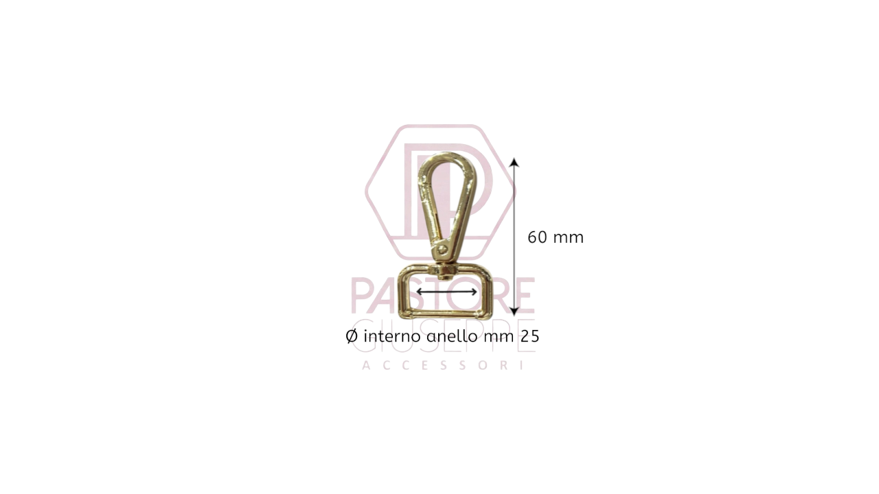Moschettone art 3689 25 mm