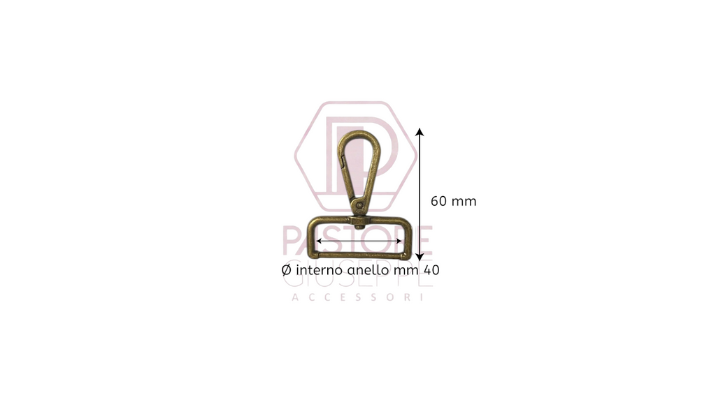 Moschettone art 3689 40 mm