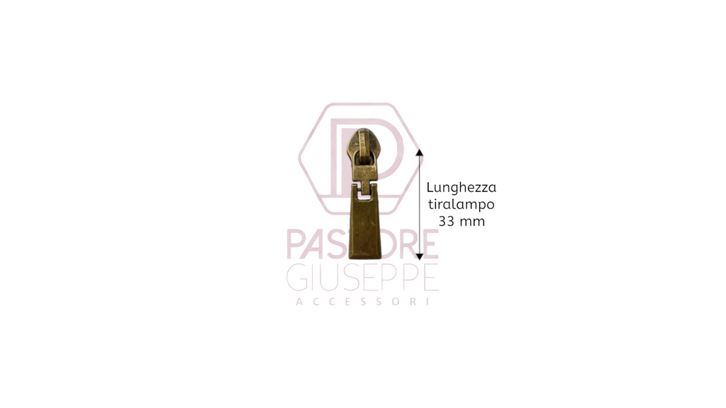 Cursore e tiralampo art 3805 per lampo nylon catena 5