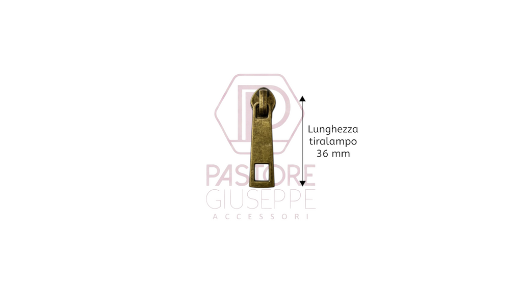 Cursore e tiralampo art 3951 per lampo nylon catena 5