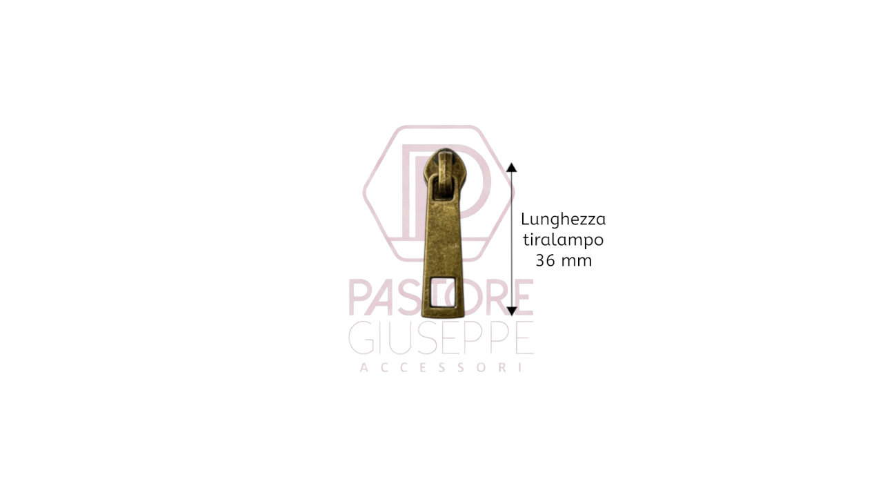 Cursore e tiralampo art 3951 per lampo nylon catena 5