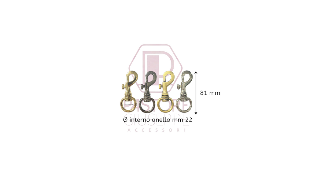 Moschettone art 4077 22 mm