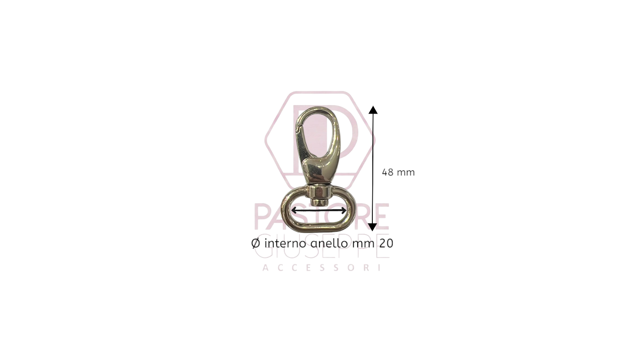 Moschettone art 678 20 mm