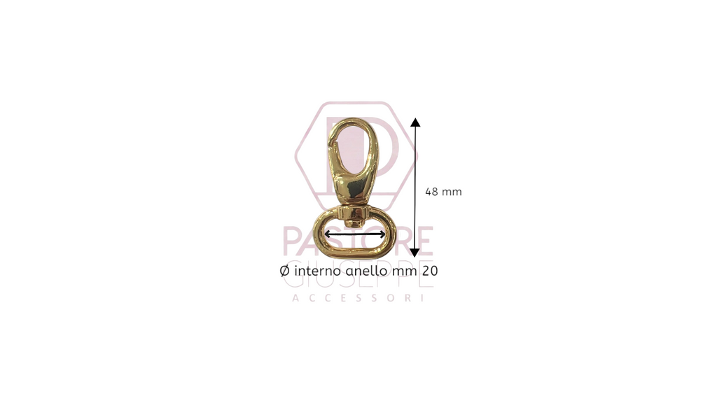 Moschettone art 678 20 mm