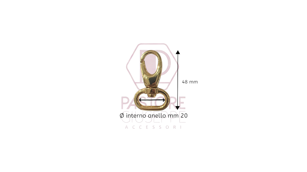 Moschettone art 678 20 mm