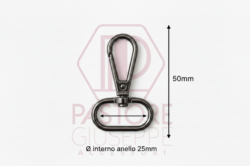 Moschettone art 775 25 mm