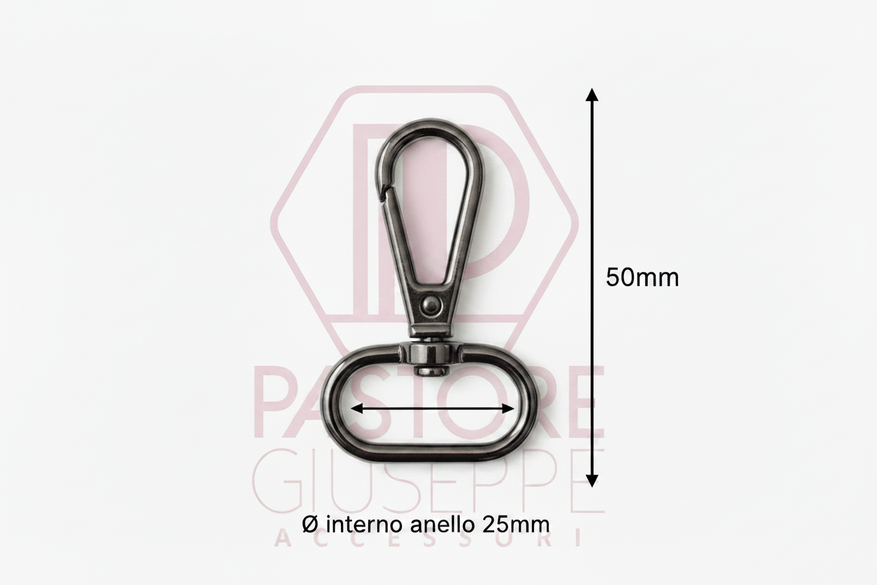 Moschettone art 775 25 mm