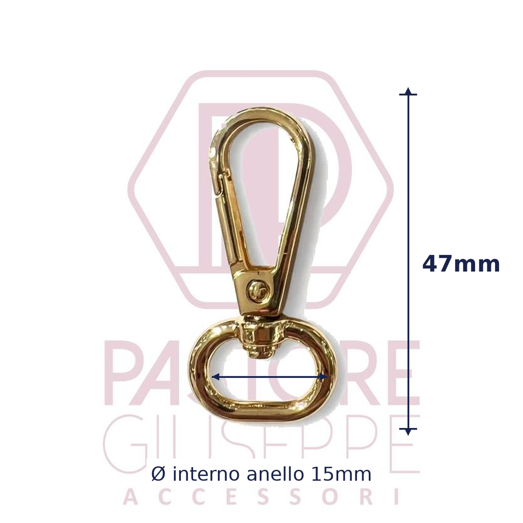 Moschettone art 775 15 mm