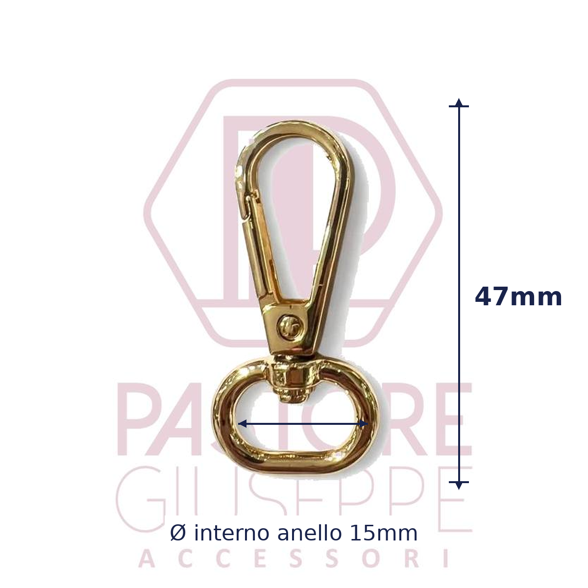 Moschettone art 775 15 mm