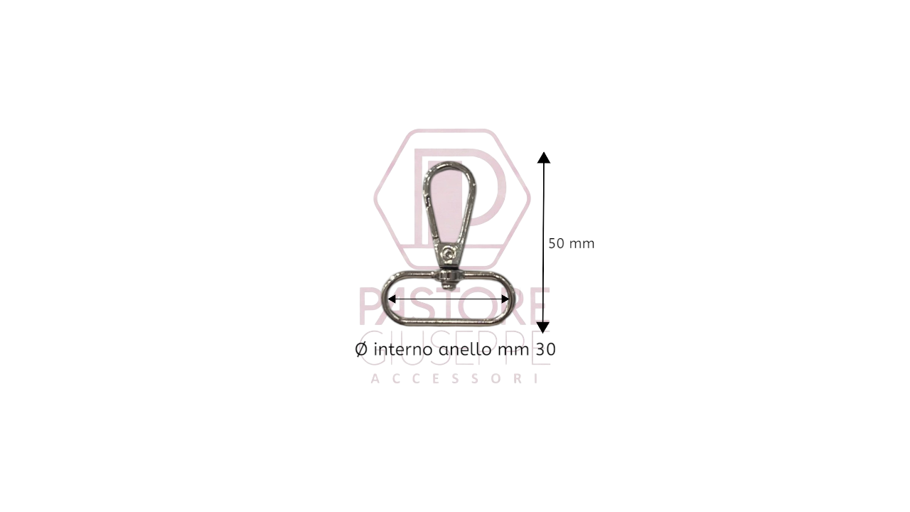 Moschettone art 775 30 mm