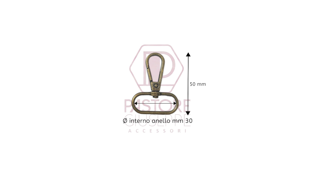 Moschettone art 775 30 mm