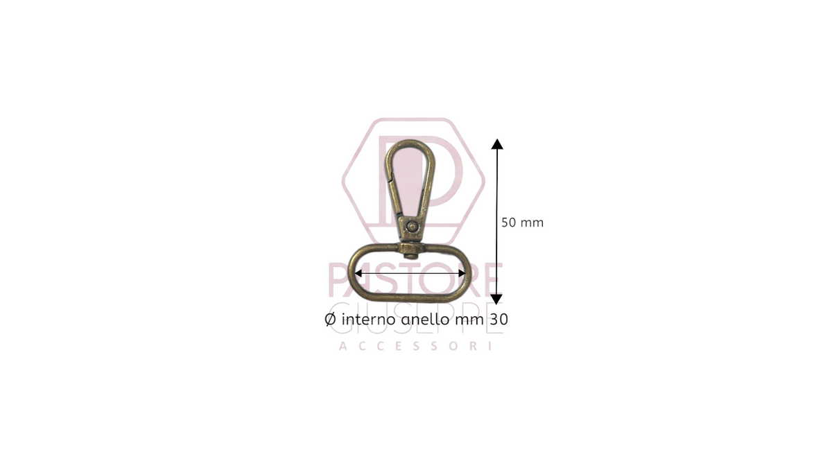Moschettone art 775 30 mm