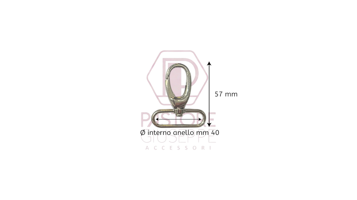 Moschettone art 81 40 mm
