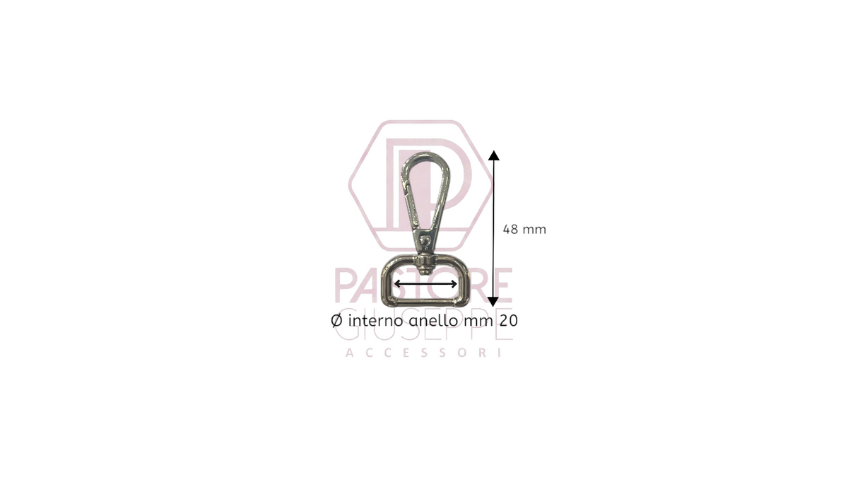 Moschettone art 8849 20 mm