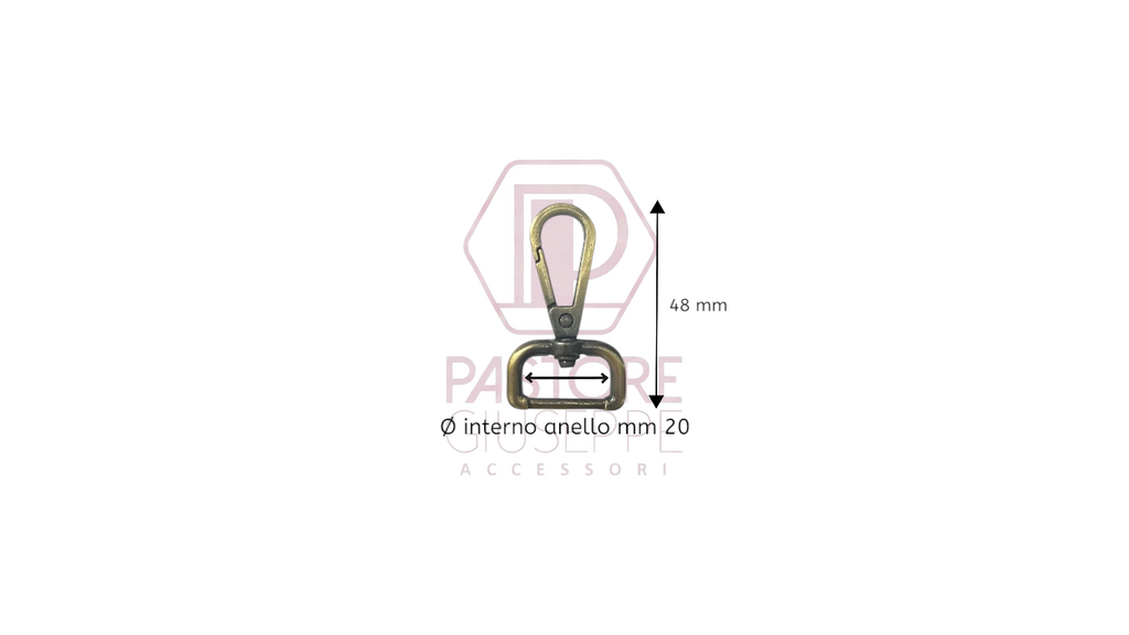 Moschettone art 8849 20 mm