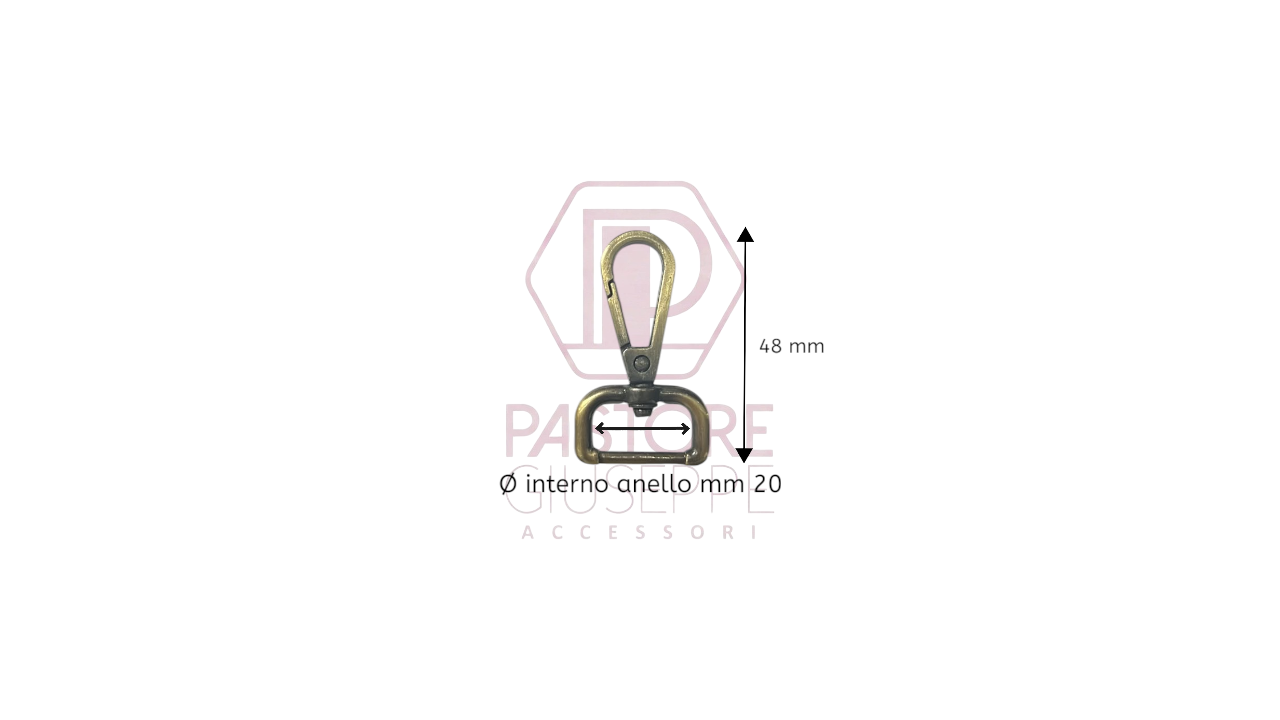 Moschettone art 8849 20 mm