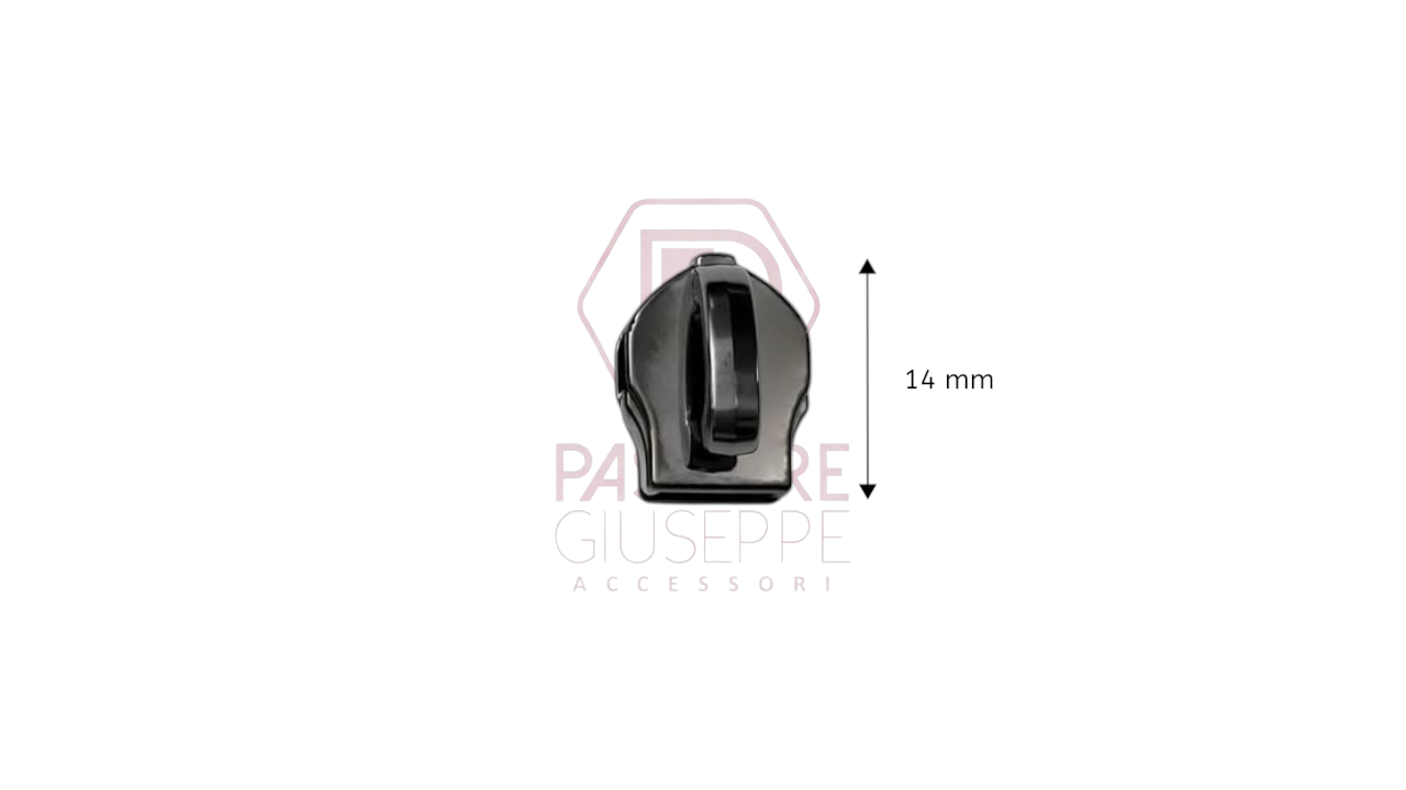 Cursore ponte alzato per lampo nylon catena 5 e 6