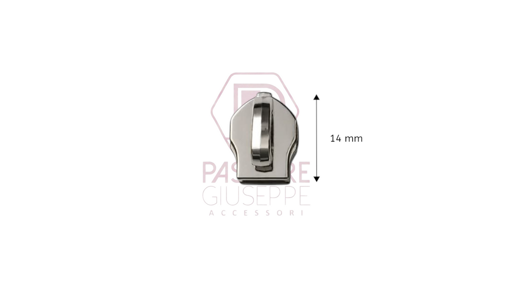 Cursore ponte alzato per lampo nylon catena 5 e 6