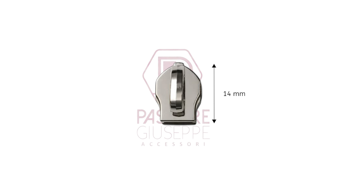 Cursore ponte alzato per lampo nylon catena 5 e 6