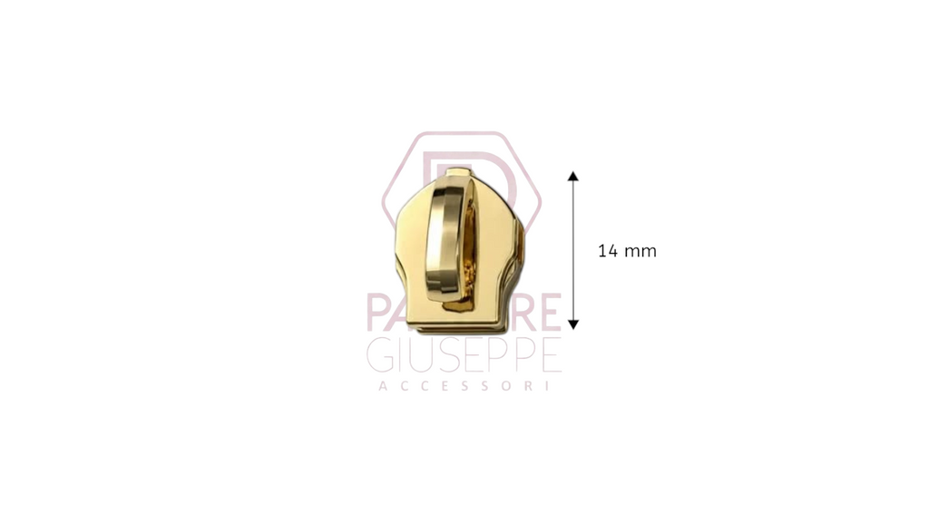 Cursore ponte alzato per lampo nylon catena 5 e 6