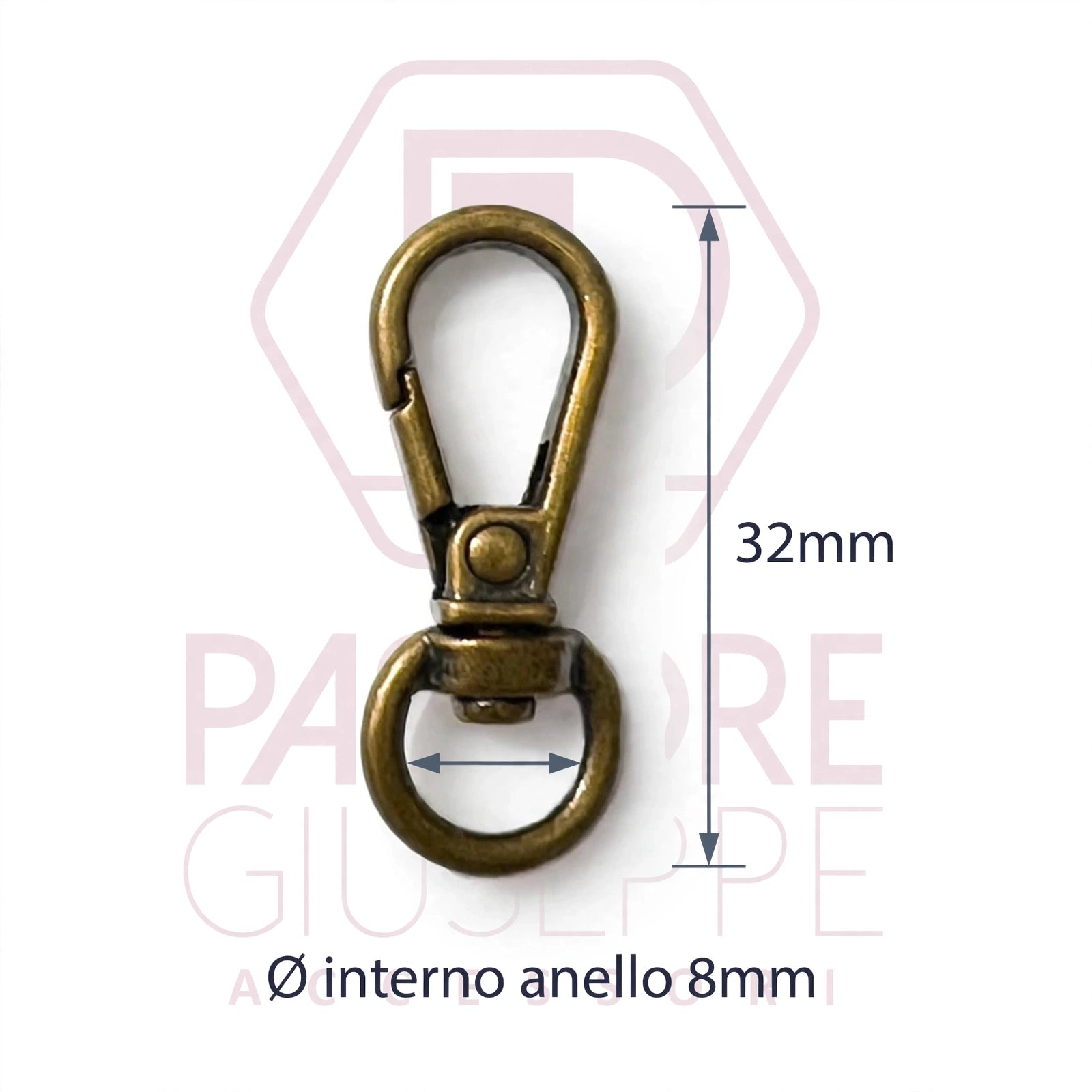 Moschettone art  775 8 mm