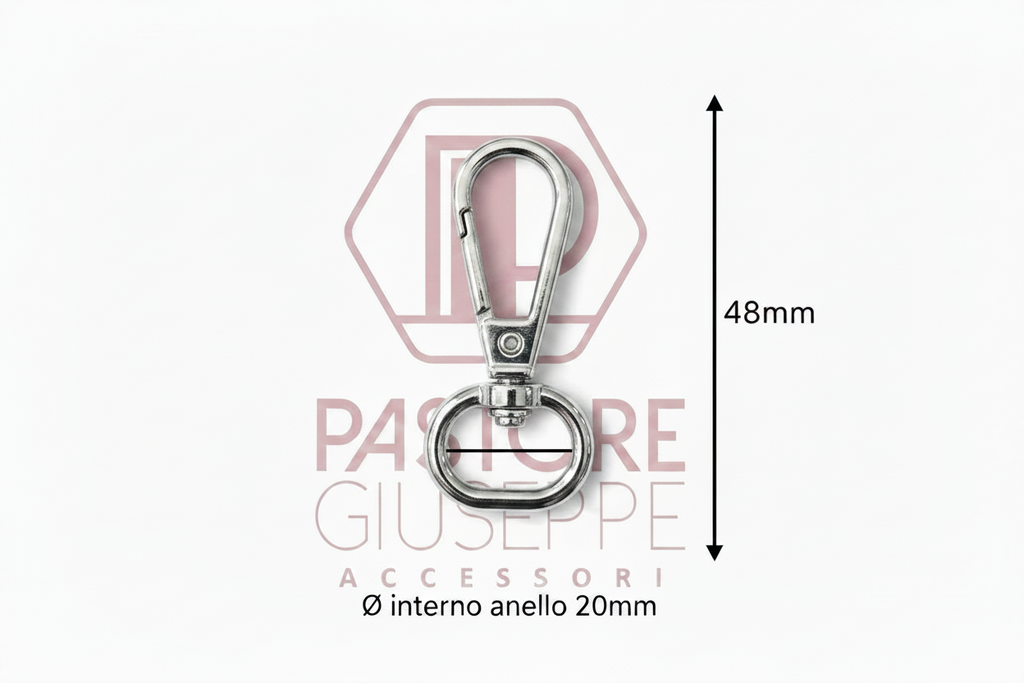 Moschettone art 775 20 mm