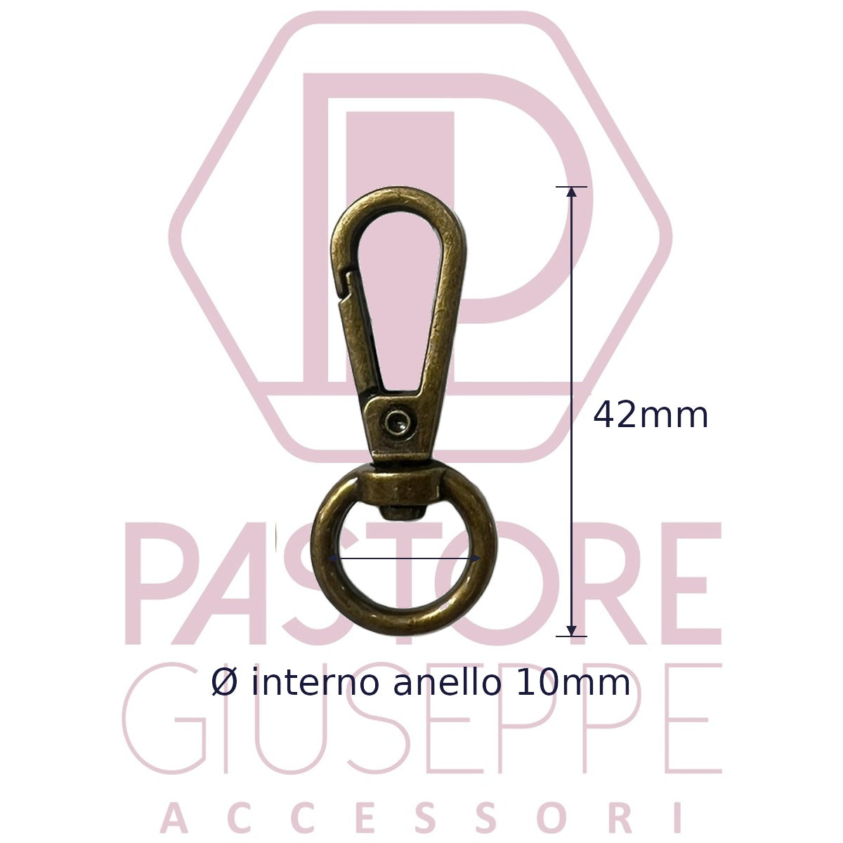 Moschettone art 775 10 mm