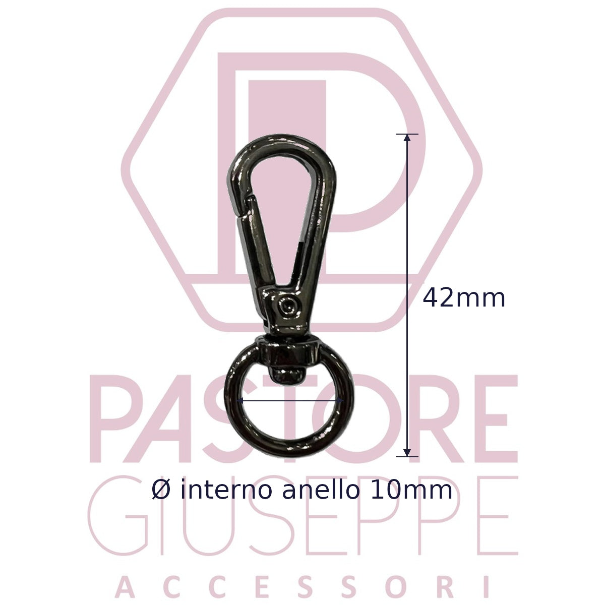 Moschettone art 775 10 mm