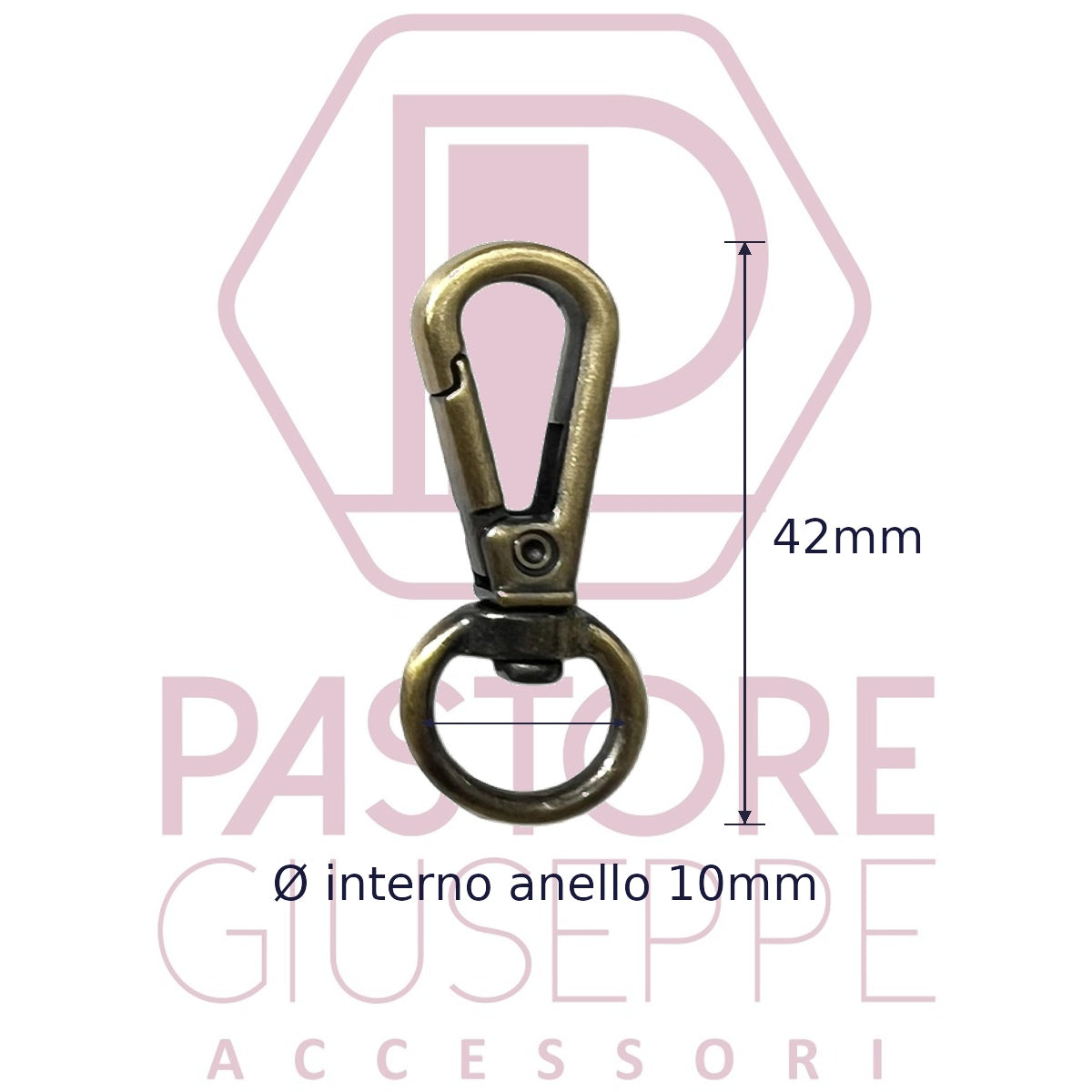 Moschettone art 775 10 mm