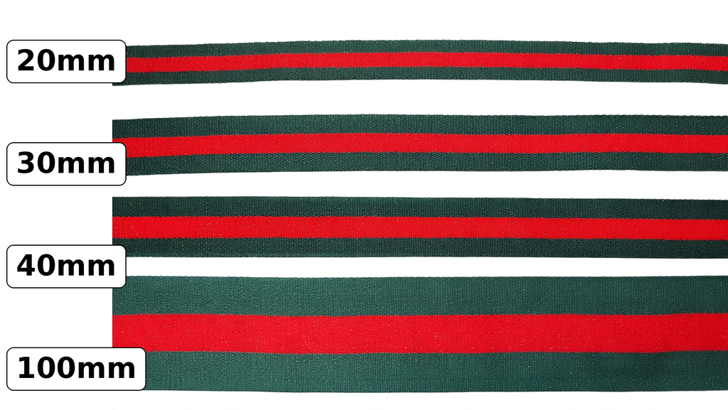 Nastro in cotone bicolore